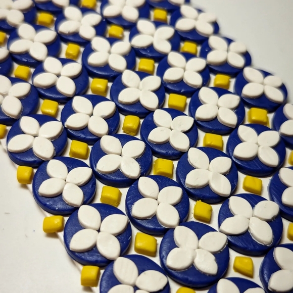 Azulejo Tile Statement Earrings - Picture 12 of 13